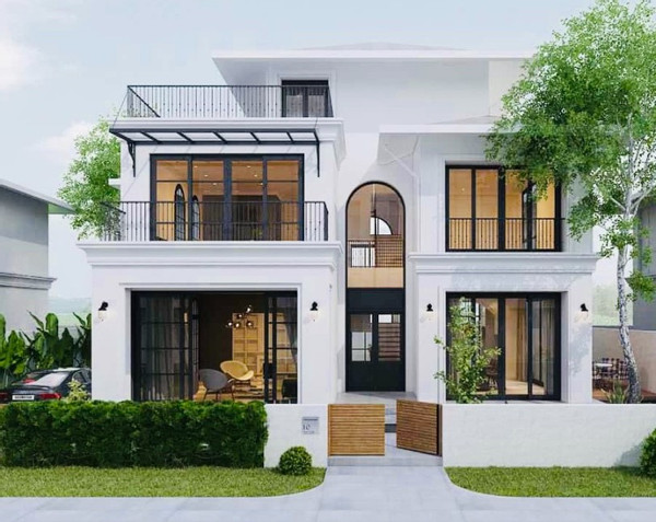 Sa bàn biệt thự đơn lập được thiết kế theo phong cách hiện đại
