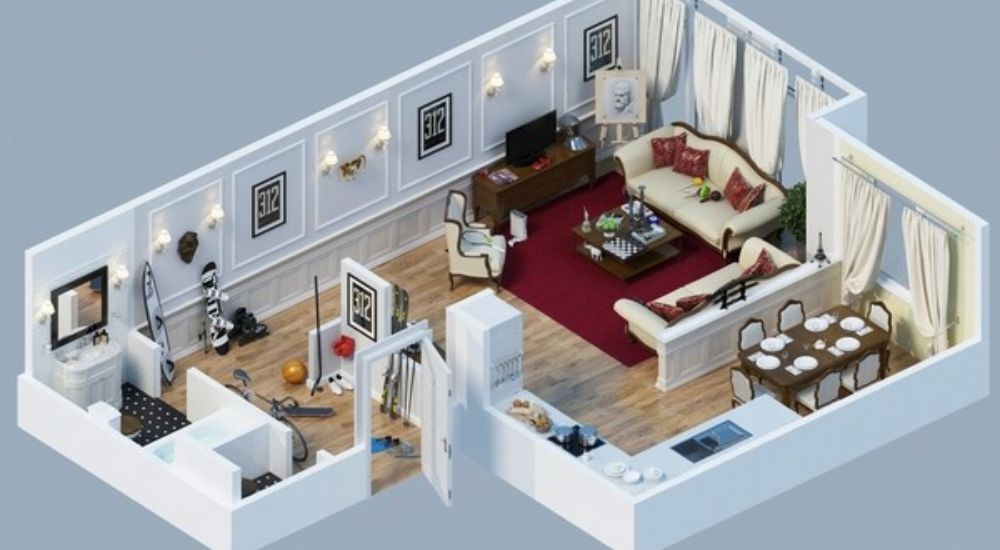 Thiết kế mô hình nội thất độc đáo