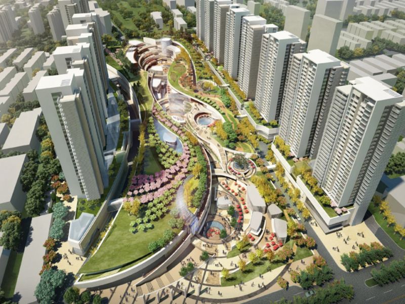 Mô hình thiết kế đô thị có quy mô lớn và được làm ở dạng khối