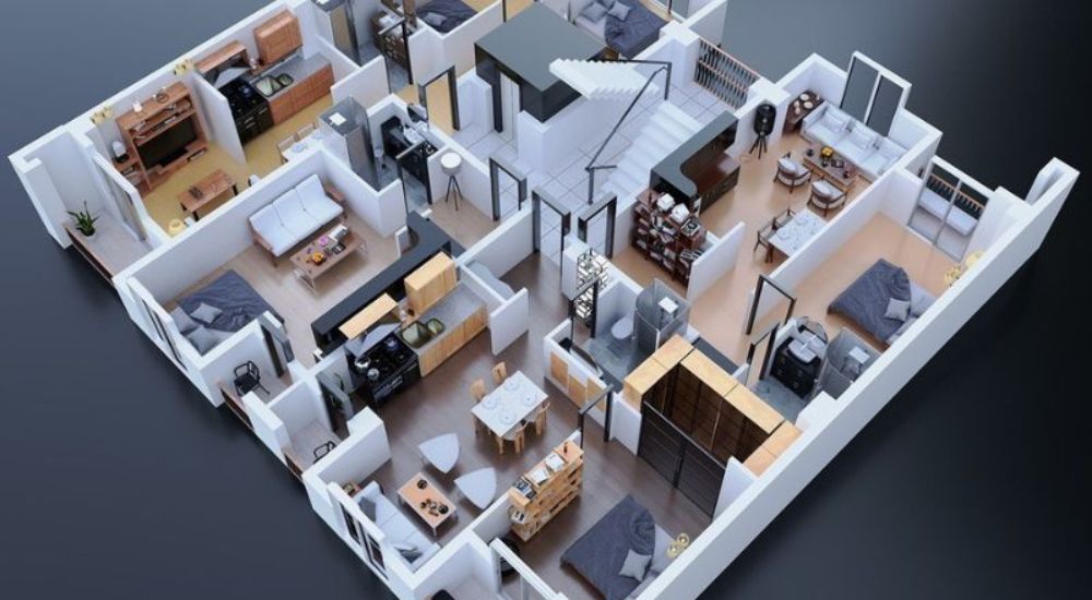 nội thất mô hình giúp tối ưu không gian và hoàn thiện thiết kế