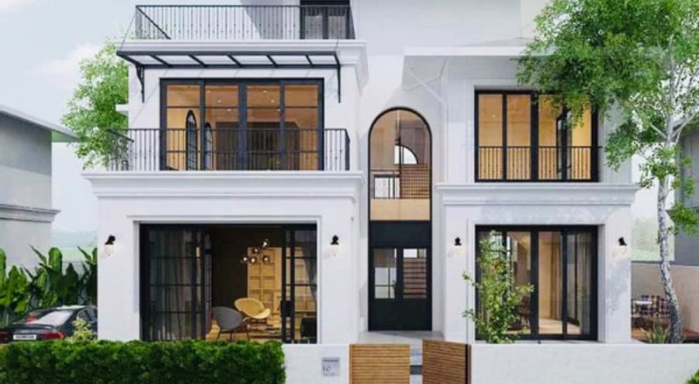 sa bàn biệt thử đơn lập thiết kế phong cách hiện đại