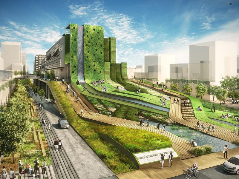 Mô hình quy hoạch đô thị tái hiện thành phố thu nhỏ