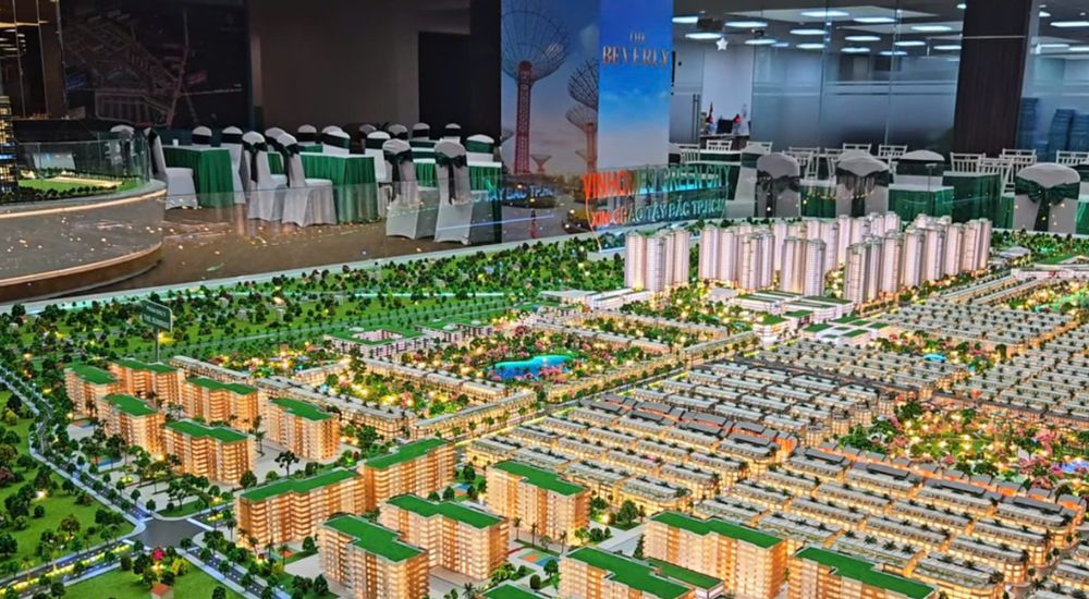 Sa bàn Vinhomes Green City hiện được trưng bày tại Vincom Mega Mall Thảo Điền