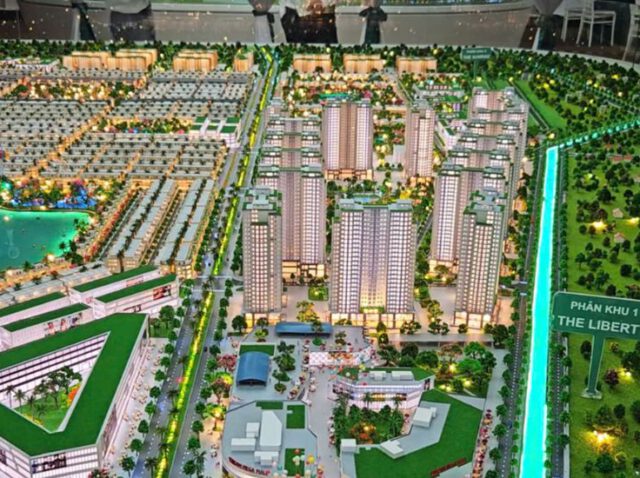 Sa bàn Vinhomes Green City – Mô hình thu nhỏ giúp khách hàng dễ dàng lựa chọn căn hộ