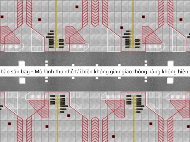 Sa bàn sân bay – Mô hình thu nhỏ tái hiện không gian giao thông hàng không hiện đại