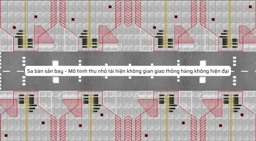 Sa bàn sân bay – Mô hình thu nhỏ tái hiện không gian giao thông hàng không hiện đại