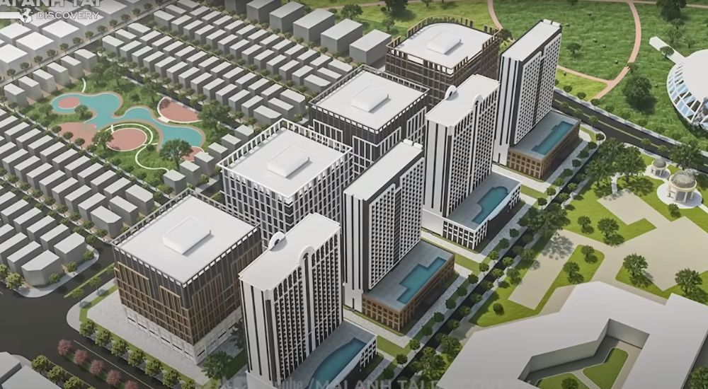Vị trí trưng bày sa bàn Vinhomes Green Paradise